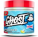 Ghost Gamer: Energy and Focus Support Formula - 40 משרתים, Sonic Ocean Water - Nootropics & Natural Caffeine for Attention, Accuracy & Reaction Time - טבעוני, ללא גלוטן