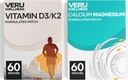 Bone Health Complete Duo Lifestyle Patches Vita D3/K2, Calcium Magnesium - self Adhesive Time Release Topical Patch, 8-10 שעות (60 יום אספקה)
