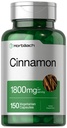 Horbäach Cinnamon קפסולות 1800 מ"ג | 150 Count | Ceylon Cinnamon Supplement