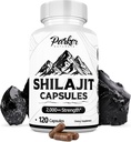 פארקר Naturals Pure Hilajit קפסולות, 2000 מ"ג כוח Shilajit Resin ו Fulvic Acid תוספת, טבעוני וגלוטן חינם קפסולות, 120 הרוזן