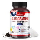 Glucosamine Chondroitin MSM - תוספת תמיכה ניידות משותפת משופרת עם Collagen, Hyaluronic Acid, ויטמין D3 | 150 קפסולות