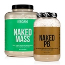 חלבון חופשי סויה בונדלה: 8LB Vegan Mass ו 2LB PB