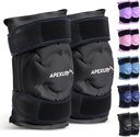 APEXUP Ice Pack for Knee Pain Relief, ראפ גדול לאחר ניתוח, גמיש גל קר Pack for Injuries, Pain Relief for Back, Shoulder, Elbow, Ankle and Leg (Black, XXL, 2PK)