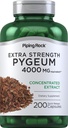 Piping Rock Pygeum תוסף 4000 מ"ג | 200 קפסולות | עבור גברים ונשים | Pygeum Africanum Bark Extract