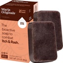 Mary Originals Itch Relief Soap Body Wash Bar - All Natural Break from Insect Bites, עוף Pox, Chiggers ו- Skin Irritations Anti-Itch Calming Soap (2 Pack)