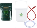 קפה אנמה קיט לקולות נקיים עם 1 LB Enema קפה - Gerson Approved Home Enema Kit - Enema Bucket Kit - טיפול Roast Coffee Detox ניקויse - Enema קפה אורגני
