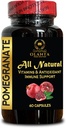 תמצית Pomegranate - Pomegranate לחלץ Polyphenols תוסף, תמיכה משותפת, Antioxidant, Pomegranate Seed לחלץ תוספת, Immune Booster - 1 בקבוק 60 קפסולות