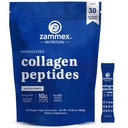 Premium Collagen Peptides אבקה, 30 Sticks Travel Packets (Type I, III), אבקת חלבון לא מעובד ללכת, hydrolyzed Collagen Sctides עבור שיער העור משותף, 10g לכל המשרת, Paleo & Keto