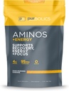 Purbolics Aminos + אנרגיה | תמיכה התאוששות, אנרגיה ו פוקוס | 95 מ"ג של קפאין, 0 סוכר ו 60 משרתים (Good Morning Sunshine)