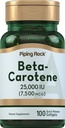 Piping Rock Beta Carotene 25000 IU Softgels | 7500 mcg | 100 Count | ויטמין A תוסף