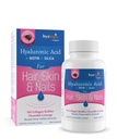 Hyalogic Hair Skin & Nails Hyaluronic Acid Collagen Builder - בריי פלאברד קולאזן Boost Chewable Lozenges - סוכר חינם קולאזן אידיאלי כדי לשפר את היופי הטבעי שלך - 30 הרוזן