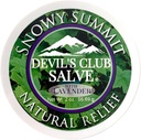 Snowy Summit אלסקה Devil's Club Lavender Salve - Handmade Skin Care Ointment with Lavender - הורמון טבעי רוב עם Premium, חומרים צמחיים ממוחזרים להפליא - Made in USA - 2 oz