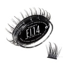 Lashify Extreme Ice 14mm Gossamer Eyelashs Refill, הראשון אי פעם כפול-Fibered Lash אשר תכונות הן רזה וצ'יק סיבים, שחור, קל שקר Lashes