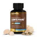 Lions Mane תוספת קפסולות, Lion Mane Mushroom 1200 מ"ג, Brain & Immune Support, Non-GMO, Non-Gluten, טבעונית-ידידותית, אבקת מאן אריה, הרוזן 120