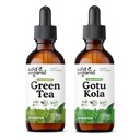 Wild & Organic Green Tea Tincture 2 fl oz & Gotu Kola Tincture 2