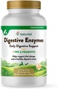 NaturVet Digestive Enzymes Plus Probiotics תוסף לכלבים, צ'יפס רך, מיוצר בארה"ב עם חומרים גלובליים Source Ingredients 90 Count