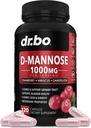 D Mannose תוספים לנשים גלולות - טבעי D-Mannose 500 מ"ג קפסולות, Cranberry DMannose Pills 1000 מ"ג Per המשרת - Bladder Flush & Urinary Tract ניקויse בריאות תוסף - 120 כמוסות Veg