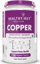 תזונה Chelated Copper Gluconate - Highly Bioavailable Form - non-GMO, Gluten Free -120 Veg.