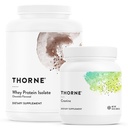 THORNE - Performance Whey Protein Isolate & Creatine Combo - Boost שרירים תמיכה ואנרגיה - NSF מוסמך לספורט - 30 עד 90 משרתים