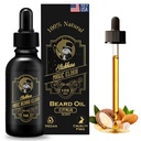 Slickhare Beard Oil for Men | All Natural, Organic Beard & Mustache Growth Oil For Mens | 1 Fl oz Pack of 1, Made in USA | Gifts for Men, Boyfriend| Husband | Citrus Scented Beard Softener for men