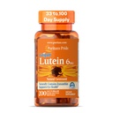 גאווה של Puritan's Pride Premium LutigoldTM Lutein Carotenoid 6 מ"ג עם Zeaxanthin עבור גברים ונשים, תוספת תזונתית לתמיכה בבריאות עיניים, 200 Rapid Release Softgels