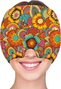 ZNÖCUETÖD Migraine הקלה Cap Cold Cap Hat for Migraines HeadacheSus Stress Tension Head Ice Pack Wrap Migraine Mask Over Cap Ice Beanie Hot/Cold Compression Women