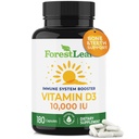 ויטמין D3 10,000 IU | VIT D - VIT D3 ויטמין D3 עבור נשים וגברים | בריאות העצם, שיניים ותמיכה החיסון | Easy to Swallow Pills | High Potency Daily, 6-Month Supply, 180 Caps