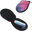 Inhaler Travel Case, 14.5 ס"מ אורך PU קשיח לשאת באג מלא Asthma Inhaler אחסון מקרה