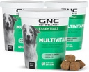 GNC חיות מחמד Essentials כלב Multivitamin Soft Chews, Salmon שמן תוסף בייקון פלבדור, Immune Booster ו- Skin ו-Cot תמיכה צ'ירוקים & מינרלים, 60 Count - 3 Pack