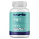 BestVITE P-5-P 100 מ"ג (120 קפסולות צמחוניות) (צורה של B-6) - No Stearates - טבעוני - Non GMO - Gluten Free - No Silicon Dioxide - No Gelatin
