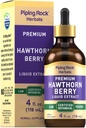 Piping Rock הותורן ברי לחלץ נוזל | 4 oz | Herb Tincture טיפות | Premium Vegetarian Supplement