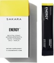 SAKARA Energy Effervescents, 15 Packets - Refined Sugar Free Electrolytes אבקת Packets עם ויטמין B12 & L Theanine, Flavored Water Packets, אבקת הידרה, משקאות אנרגיה