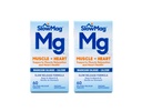 Slow Magic MG שרירים + Heart Magnesium Chloride עם טבליות Calcium 60 Count (Pack of 2)