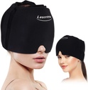Migraine Head Relief Cap, Headache Relief Hat & Migraine Cap Cold Compress, Migraine Relief Cap, Cool Gel Head Wrap, Cold Compress Migraine הקלה מוצרים עבור Tension & Stress