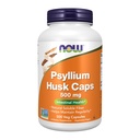 עכשיו תוספי מזון, Psyllium Husk Caps 500 מ"ג, פרויקט Non-GMO מאומת, Natural Soluble סיבים, Intestinal Health *, 500 ואג כמוסות