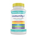 All-in-One Organic Immune Support תוספי 60 קפסולות טבעוניות - Elderberry 500 מ"ג, Ashwagandha 500 מ"ג, 400 מ"ג ויטמין C ו- Zinc - ויטמין D3 - Immune Boosters for Adults
