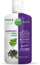 Whole Leaf Aloe Vera Juice with Organic Elderberry Extracted Formula, High Acemannan content, and no Water נוסף!