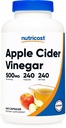 מזון זול Apple Cider Vinegar כמוסות 500 מ"ג, 240 קפסולות צמחוניות - טבעי, צמחוני, GMP, non-GMO וגלוטן חינם
