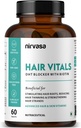 Hair Vitals DHT Blocker עם טבליות ביוטין עם Beta-Sitosterol & Sting Nettle Root Extract; ויטמין שיער לגברים ונשים - 60 טבליות