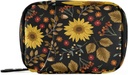 xigua Sunflower Pill Case 7-Day Travel Pill Productionser Box with Zipper Closure עבור ויטמינים, תרופות ותוספים