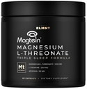 ELMNT Triple Sleep Magnesium Threonate w. Apigenin, Theanine & Magtein Magnesium L-Threonate - High Absorption Magnesium תוספת קפסולות לגברים ונשים אבקת מגנזיום