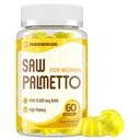 Saw Palmetto for Women - DHT Bloer Hair growth growth Supplement - 500 מ"ג פוטנט ראה חניכיים לשיער, עור, ציפורניים, Urinary Wellness - מנגו-Pineapple Flavor - 60 מסטיקנים