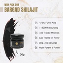 ההימלאיה Shilajit Resin for Women | 100% Pure, Gold Class & Lab Tested | Boosts Energy, Immunity & Vitality with Fulvic Acid & 85+ מינרלים | 30g of Premium