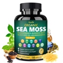 Bualle Irish Sea Mosss כמוסות - אורגני הים Mosss, שחור Seed שמן, Ashwagandha תוספי עם Bladderwrack, ג'ינג'ר & Burdock Root - תמיכה יומית בריאות, עור ואנרגיה - 150 קפסולות (1 Pack)