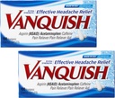 Vanquish תוספת כאבי ראש וכאב הקלה, עם Acetaminophen, Aspirin וקפאין | Digital Eye Strain | 100 Count, Pack of 2