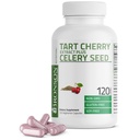 Bronson Tart Cherry Extracts + Celery Seed כמוסות - Powerful Uric Acid ניקויse, Joint Mobility Support & Muscle Recovery תוסף - Non GMO Formula, 120 קפסולות צמחוניות