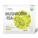 WL Herbal Treasure Mushroom Green Tea with Lions Mane Reishi Cordyceps Chaga 15 Count