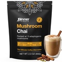 Inner Elevate Superfood Mushroom Chai - האולטימטיבי קפה אלטרנטיבי - משקה תה מותאם עם אריה של אריה, Cordyceps, Chaga, Reishi, טורקיה Tail (35 משרתים)