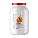 תזונה מטבולית, Protizyme, 100% אבקת חלבון Whey, חלבון גבוה, פחמימות נמוכות, שומן נמוך עם Enzymes העיכולive, 24 ויטמינים ומינרלים חיוניים, עוגת בוטנים, 2 פאונד