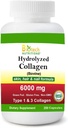 hydrolyzed Collagen Bovine type 1 & 3 6000 מ"ג משרת 250 טבליות Grass פדוגן חינם non-GMO